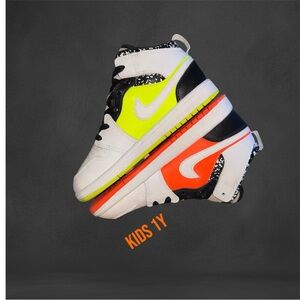 Nike Air Jordan Retro Mid Composition Notebook Orange Volt